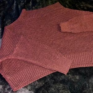 Exlura Maroon Free size/oversized off shoulder sweater size M/L